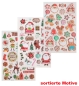 Preview: 3D Sticker Nikolaus, sort.