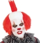 Preview: Perücke Clown mit Glatze rot