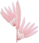 Preview: Federn pink mit Glitter