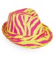 Preview: Hut neon gelb-pink, Gr. 58 cm