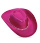 Preview: Cowboyhut metallic, sort., Gr.57 cm