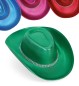 Preview: Cowboyhut metallic, sort., Gr.57 cm