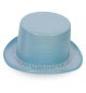Preview: Zylinder blau, Hutband mit Strassoptik, Gr. 60 cm