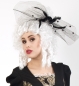 Preview: Fascinator Schleier mit Rose