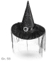 Preview: Witch hat with tulle