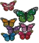 Preview: Anstecker Schmetterling, sort. Farben