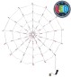 Preview: Spinnen-Netz LED, ca. 1,20 m x 1,20 m, 70 LEDs