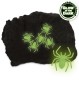 Preview: Spinnennetz schwarz mit 6 GID Spinnen, ca. 40 g