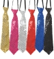 Preview: Krawatte Pailletten, sort. Farben