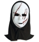 Preview: Halbmaske Horror mit Haube, sort. Designs