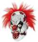 Preview: Dreiviertelmaske Horror-Clown mit Haaren