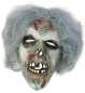 Preview: Dreiviertelmaske Zombie mit Haaren