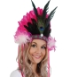 Preview: Samba Feder-Kopfschmuck pink