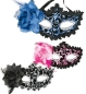 Preview: Domino mit Blume, sort. Farben