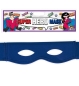 Preview: Super Hero Maske, sort. Farben