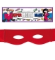 Preview: Super Hero Maske, sort. Farben