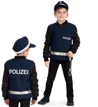 Polizei-Weste blau