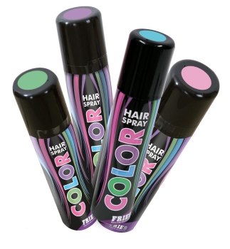 Hairspray PASTELL, sort. Farben