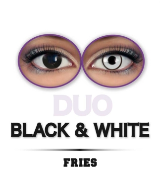 Fun-Linsen Duo schwarz/weiß