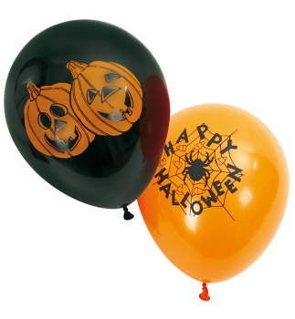 Luftballons Halloween, so. Farben/Designs