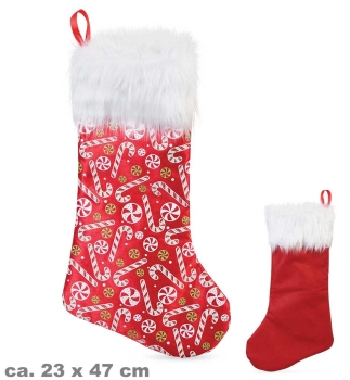 Nikolaus-Strumpf Zuckerstangen, 47 cm x 23 cm