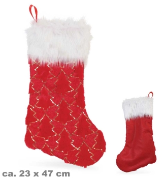 Nikolaus-Strumpf Pailletten, 47 cm x 23 cm