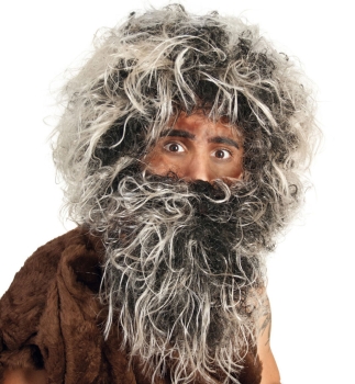 Perücke Neandertaler mit Bart