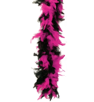 Federboa, 2-farb. schw/pink