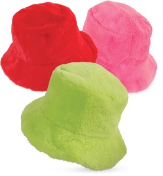 Fischerhut Plüsch, sortierte Farben