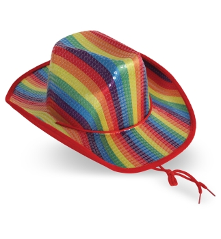 Preview: Cowboyhut Regenbogen