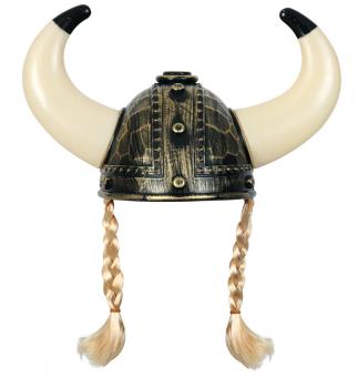 Wikinger-Helm mit Haaren