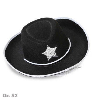 Black cowboy hat for children