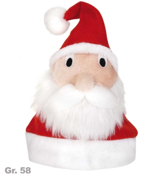 Nikolausmütze mit Santa-Gesicht