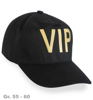 Base Cap VIP, schwarz, Gr. 55-60