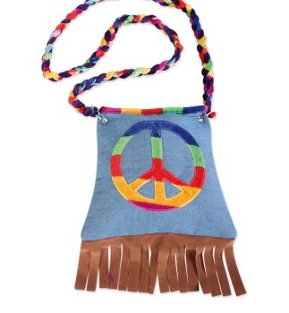 Tasche Hippie mit Peace-Zeichen