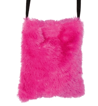 Plüschtasche Monster pink