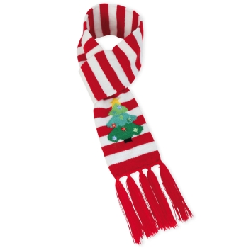 Christmas scarf with flashing LEDs