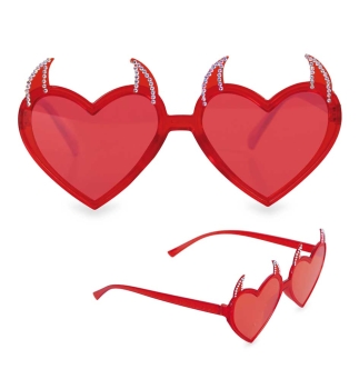 Brille Herz Teufel