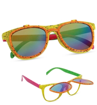 80er Brille, Sunshades ausklappbar