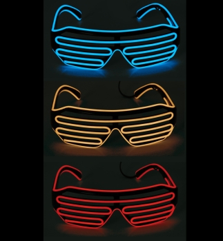 LED-Brille, sort. Farben