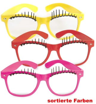 Scherzbrille mit Wimpern