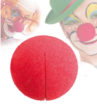 Clownnase Schaumstoff rot