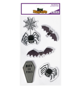 Preview: Gel-Sticker "Halloween", sortierte Motive