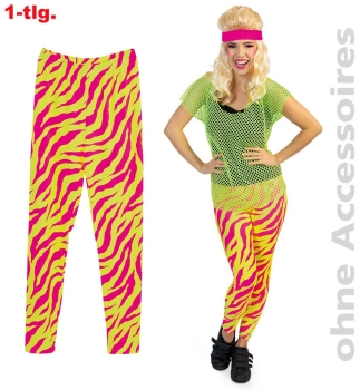 Leggings gelb-pink
