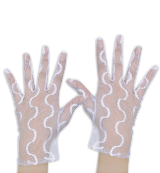 Handschuhe Spitze weiß