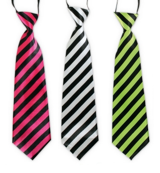 Krawatte gestreift, sort. Farben