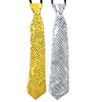 Krawatte Silvester, sort. Farben