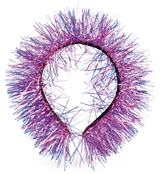 Preview: Haarreif Lametta, sortierte Farben