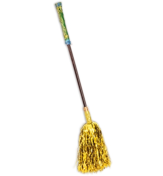 Tinsel witch broom