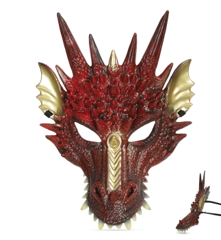 Drache rot-gold